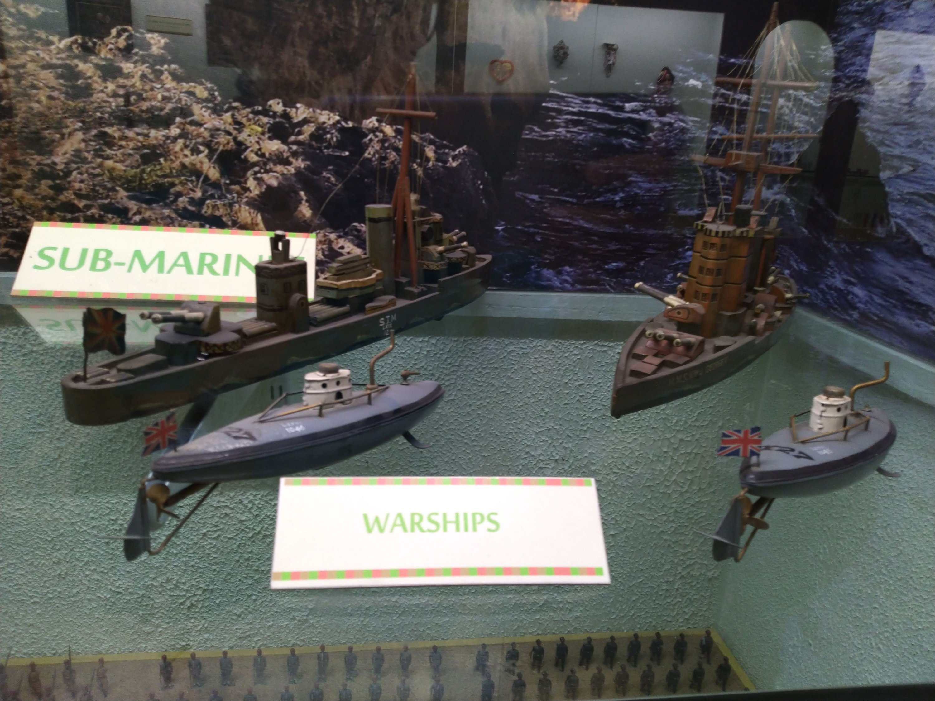 Submarines and warships