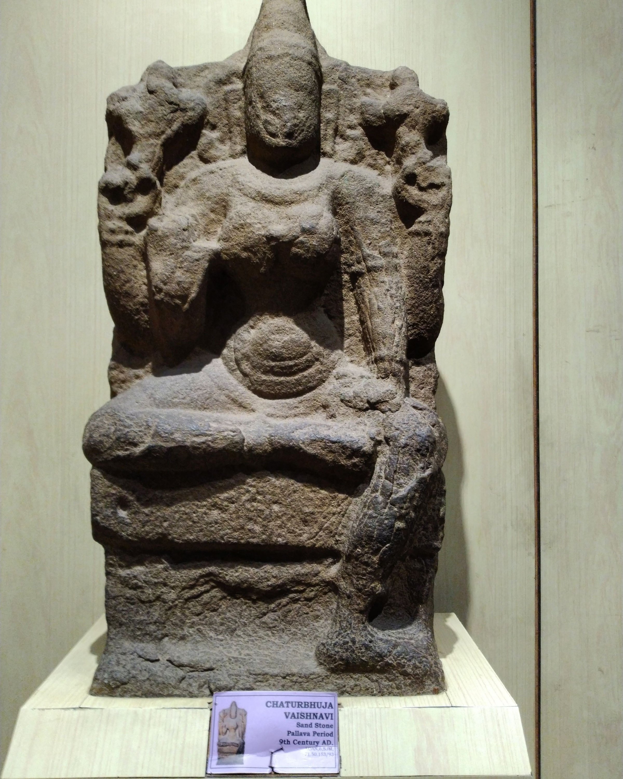 Chaturbhuja Vaishnavi sculpture from 9th Century AD, India